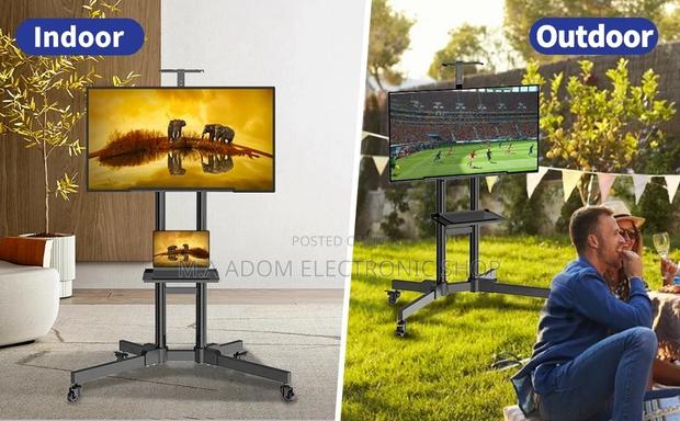 For Both Indoor/Outdoor Purposes Mobile Tv Stand 32”-65” · Photo 1