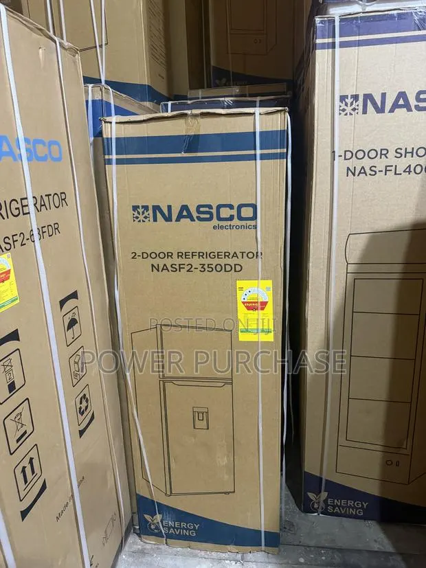 NASCO NASF2-350DD Double-Door Refrigerator – 288 Litres · Photo 1