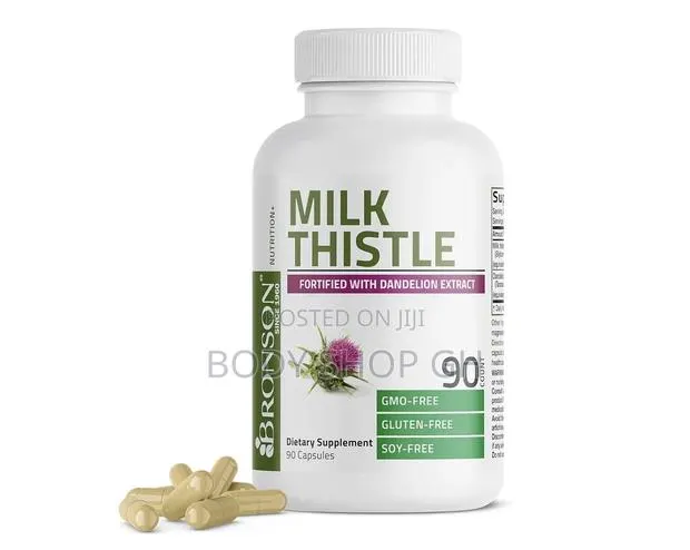 Silymarin Milk Thistle With Dandelion, Supports Liver Function 90 Caps · Photo 1