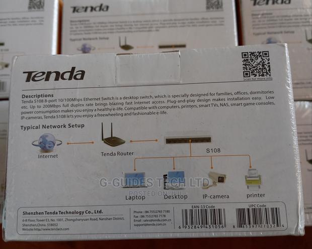 Tenda 8-port Switch, 8-PORT 10/100mbps Desktop Switch · Photo 4