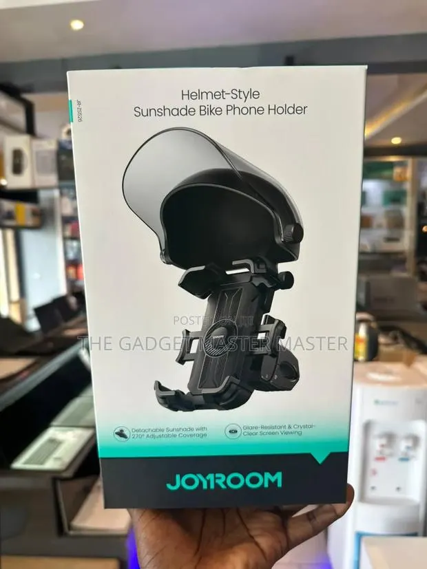 Joyroom Helmet-Style Sunshade Bike Phone Holder · Photo 1
