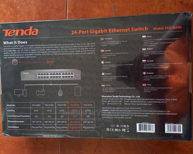 Tenda 24port Gigabit Switch, 24-Port Gigabit Ethernet Switch · Photo 5