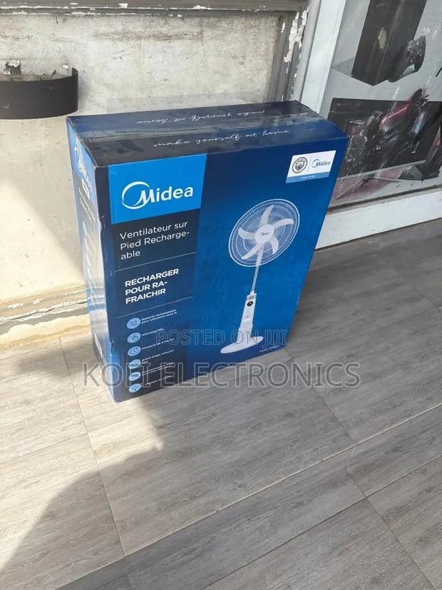 Durable Midea Rechargeable Fan With Strong Build · Photo 1