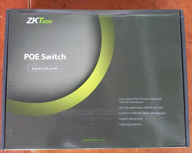 Zkteco 4-Port Poe Switch (Transmission Distance 250 Meters) · Photo 2