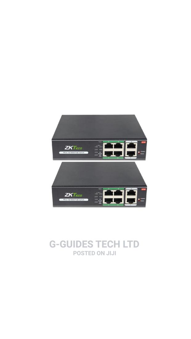 Zkteco 4-Port Poe Switch (Transmission Distance 250 Meters) · Photo 3
