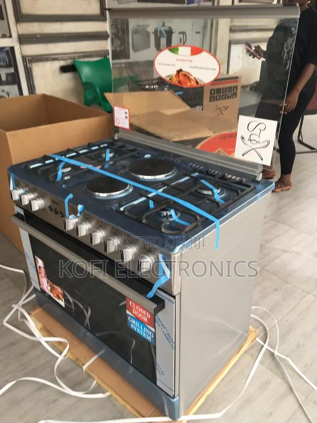 Cook Multiple Dishes on Ferre 90x60cm 4Gas+2Electric Burner · Photo 1