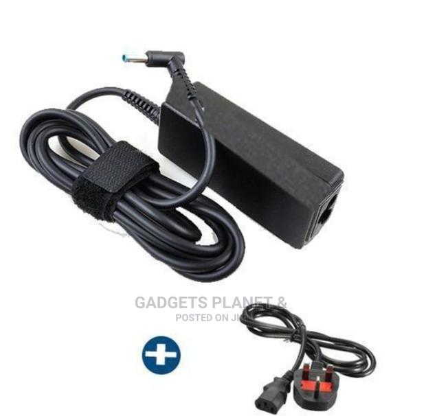 HP Laptop Adapter With Power Cable Small (Blue) Pin 65 Watts · Photo 1