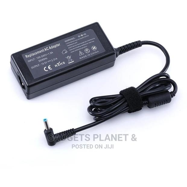 HP Laptop Adapter With Power Cable Small (Blue) Pin 65 Watts · Photo 4