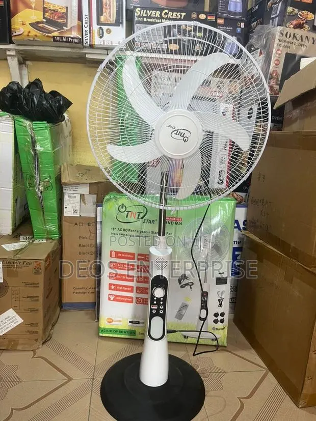 TNT Star Ecocool Rechargeable Standing Fan Max