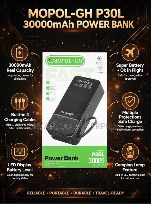 MOPOL-GH P30L 30000mAh Power Bank · Photo 1