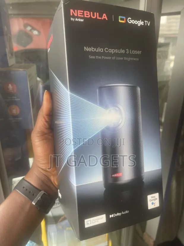 Anker Nebula Capsule 3 Laser Portable Projector | Google TV | 1080p · Photo 1