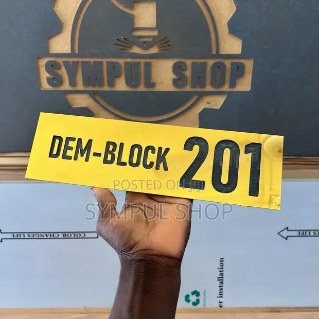 Dem-Block Door Labels · Photo 1