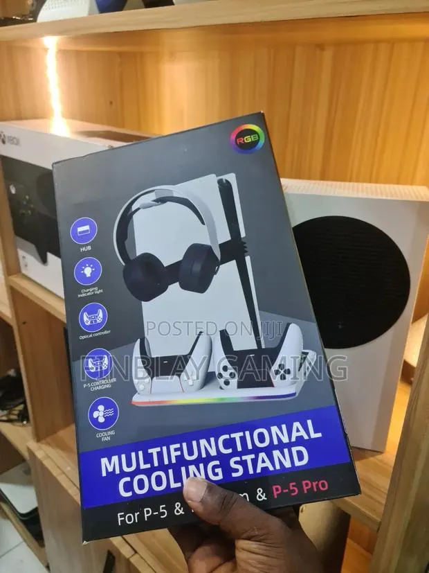 Multifunctional Cooling Stand for Ps 5 Slim and Ps 5 Pro · Photo 1