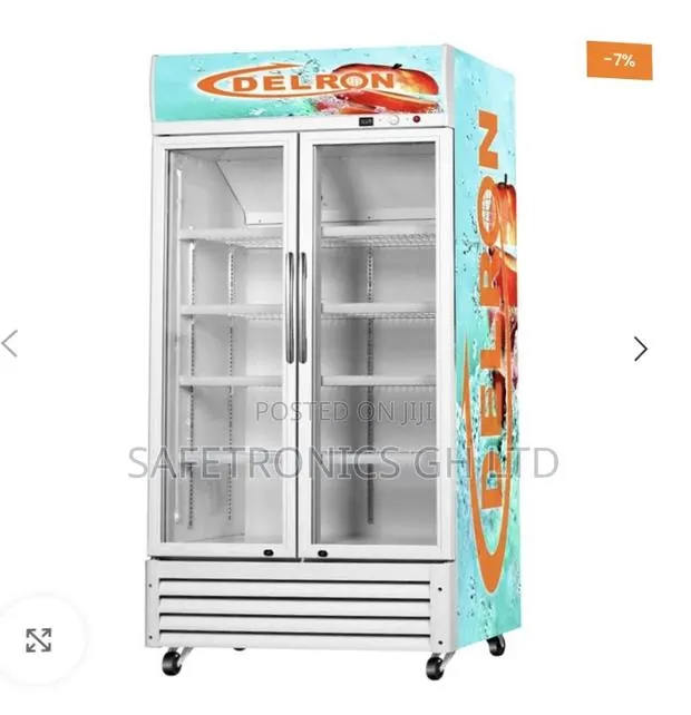 Efficient New 553 Liters 2 Doors Delron Display White Fridge · Photo 1