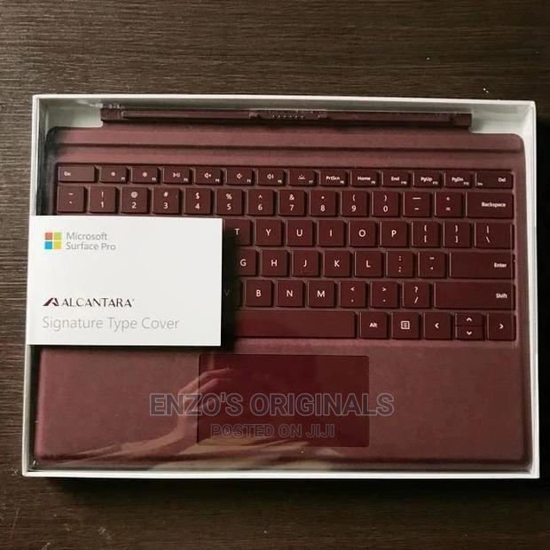 Surface Pro 3 to 7 Signature Keyboard Burgundy Alcantara New · Photo 1