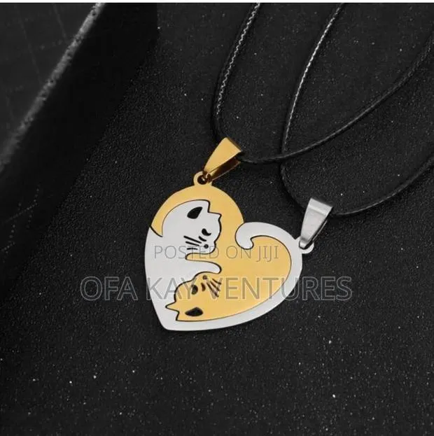 Cat Couple Love Necklace · Photo 2