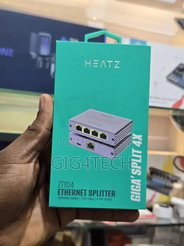 Heatz ZT104 4-Port Ethernet Splitter · Photo 1