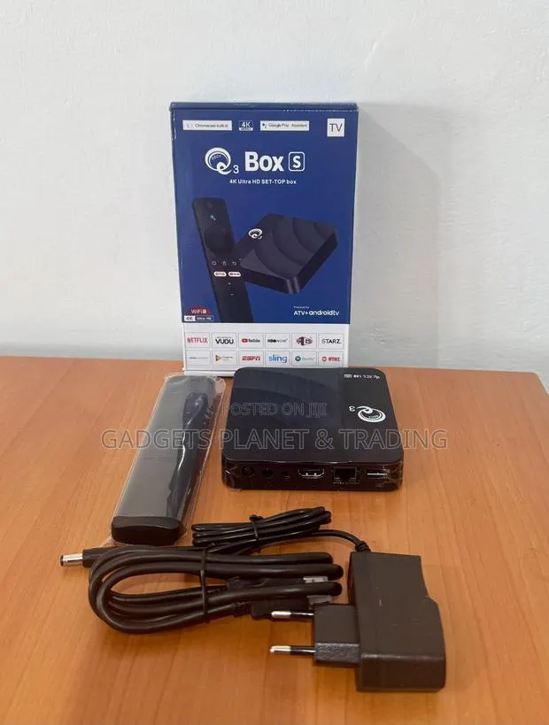 Q3 Box S 4K Ultra WiFi 5 Android TV Box + Free Jailbreak · Photo 1