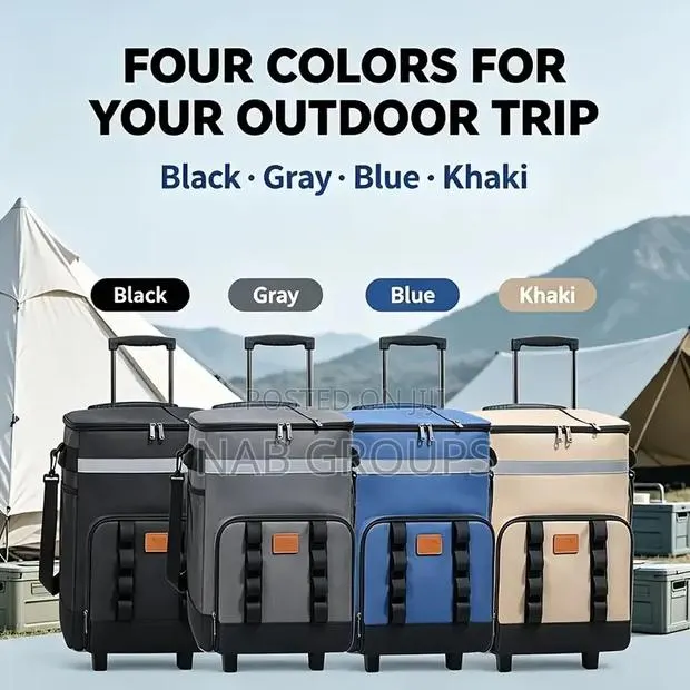 Insulated Rolling Cooler Bag-Wheeled Soft Cooler Ice Chest Bag