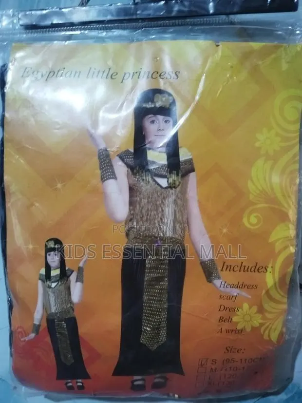 Queen Cleopatra Egyptian Costume for 6 To12 Years S · Photo 1