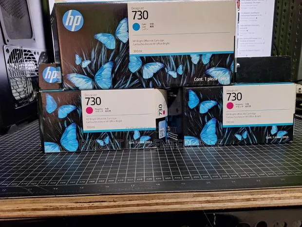 Hp 730 130-Ml Colors Ink Cartridge (P2v66a) for Hp Designjet · Photo 1