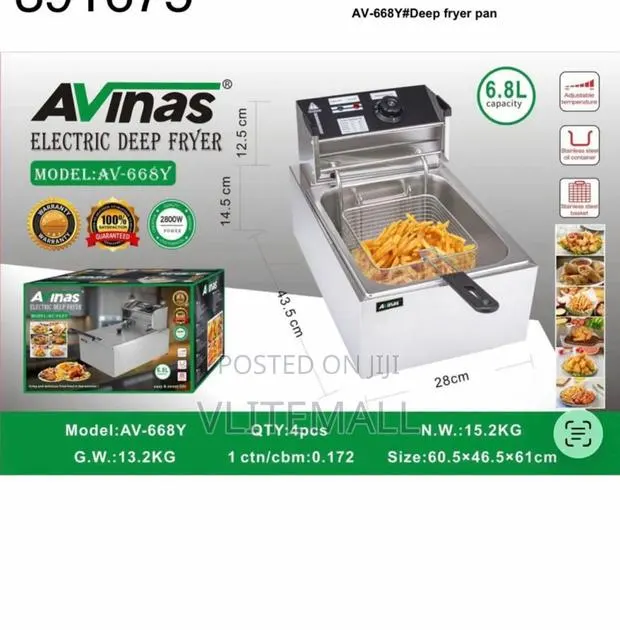 Avinas Electric Deep Fryer 6.8l · Photo 1