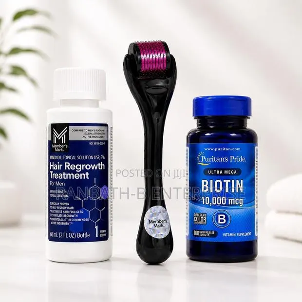 Member’s Minoxidil + Puritans Pride Biotin 10,000 MCG — Complete Combo · Photo 1