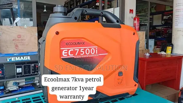 Ecoolmax 7KVA Petrol Generator – Home Office Power Supply · Photo 1
