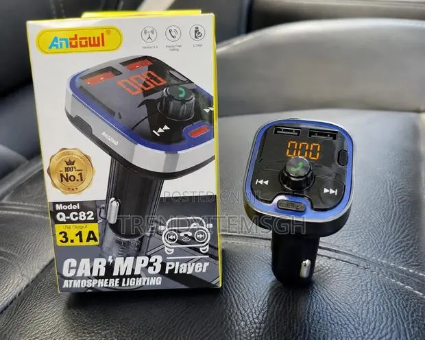 Car MP3 Player Bluetooth FM Transmitter – 3.1A USB Fast Charger · Photo 1