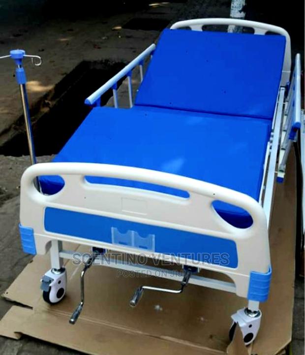 2 Crank Hospital Bed With Mattress and Accessories · Photo 1