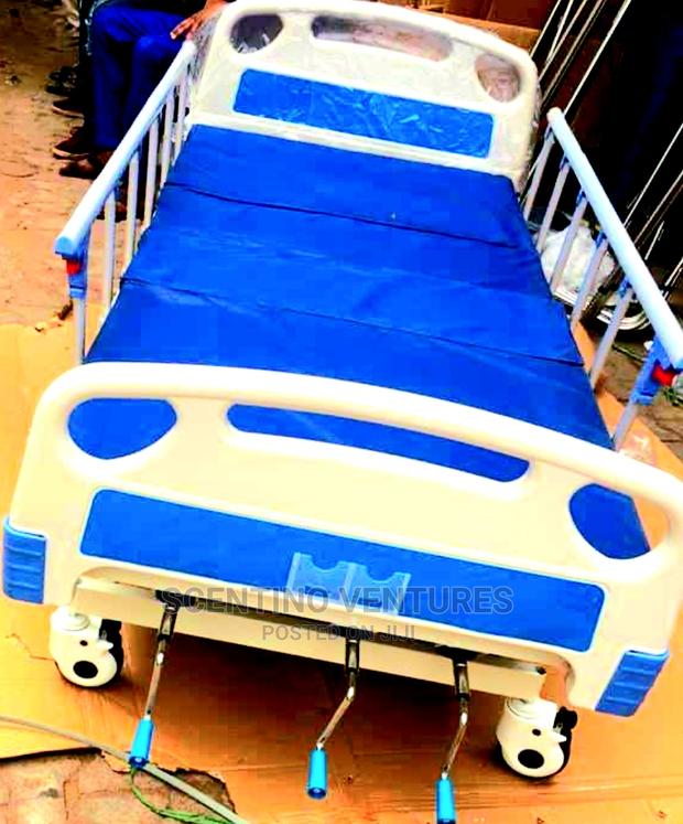 3 Crank Hospital Bed With Mattress and Accessories · Photo 1