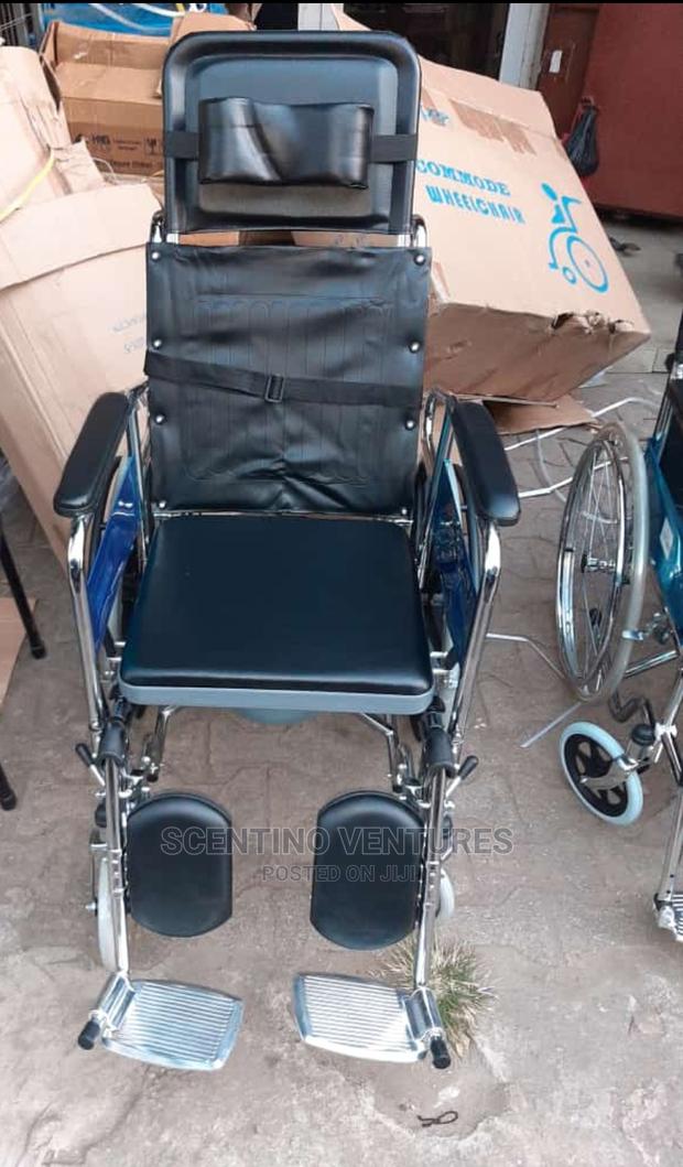 Abs Executive Commode Wheelchair With Backrest · Photo 3