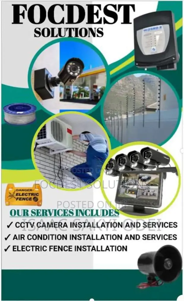 Electric Fence and CCTV Camera Installation · Photo 1