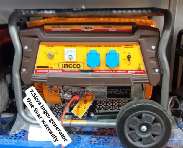 External Generator Tanks Ingco 7.5kva 7000watt Petrol 7.5kva · Photo 1