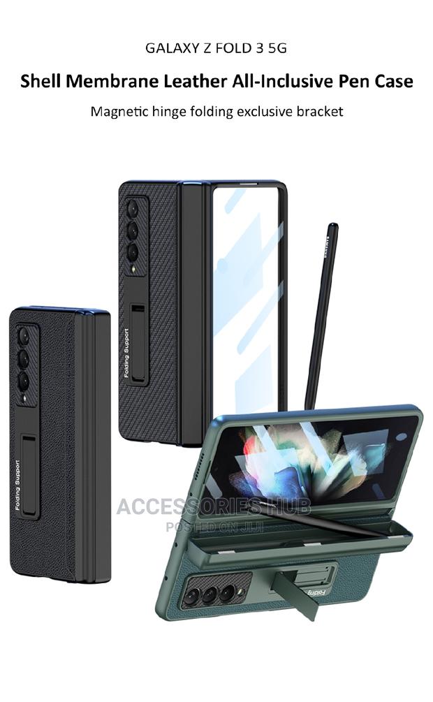 Z Fold 3 Case With Pen Slot and Inbuilt Glass Screen · Photo 1