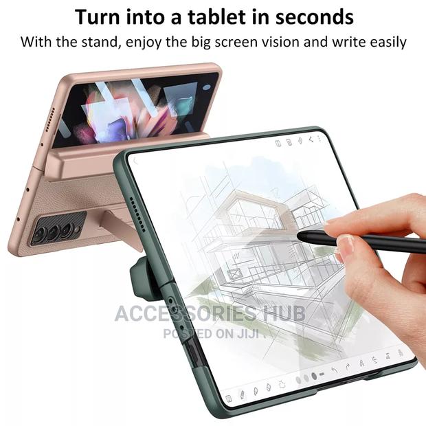 Z Fold 3 Case With Pen Slot and Inbuilt Glass Screen · Photo 3