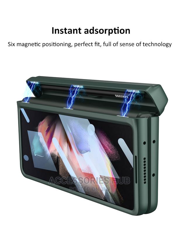 Z Fold 3 Case With Pen Slot and Inbuilt Glass Screen · Photo 2