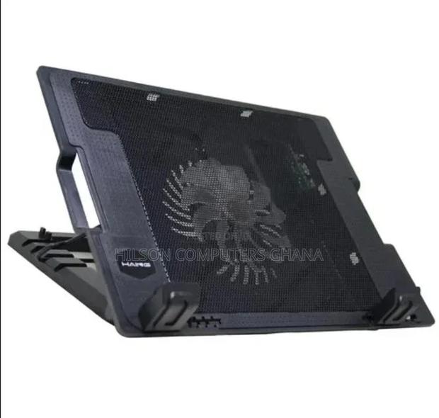 Skydude 788 Ergostand Cooling Pad With Adjustable Stand – Black · Photo 1