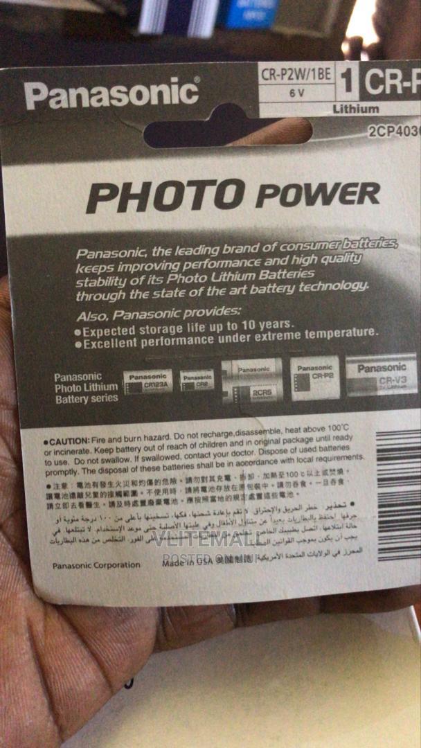 Panasonic Cr-P2 Lithium 6v Battery · Photo 2