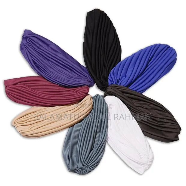A Standard Pre-Tied Pleat Turban Cap · Photo 1
