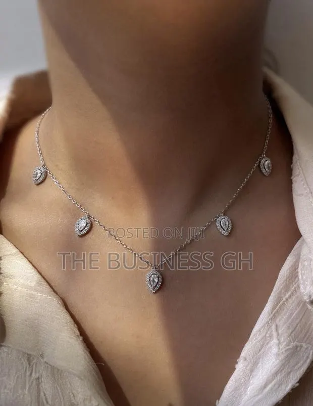 Teardrop Luxury Cubic Zirconia Necklace Earrings · Photo 1