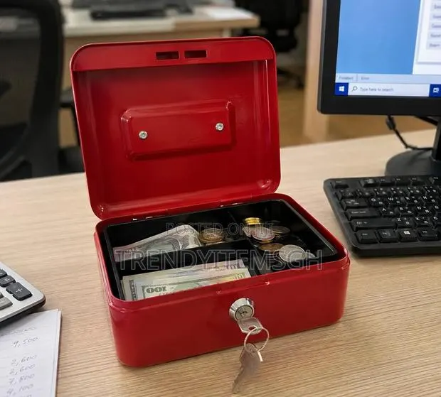 Portable Cash Box / Money Storage Box – Lockable Metal Cash Safe · Photo 2