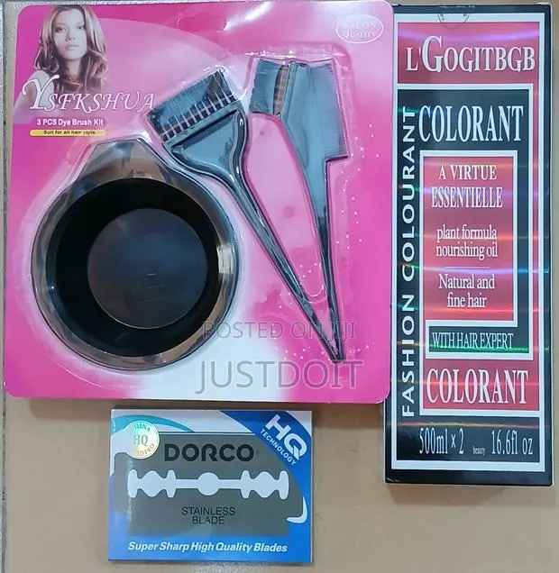 Colorant Hair Dye + Dye Mixing Bowl + Pack of Blade · Photo 1
