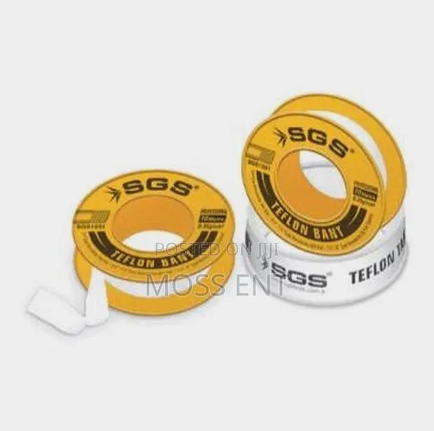 Teflon Tape Professional Ptfe Yellow 12mmx10m 0.35g/Cm3 - Sgs1201 · Photo 1