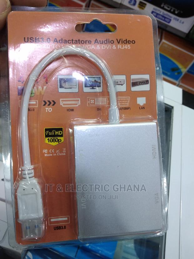 USB 3.0 to Hdmi/Vga /Dvi /Lan Adapter · Photo 1