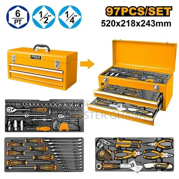 97 Pcs Tool Chest Set - Htcs220971 · Photo 1