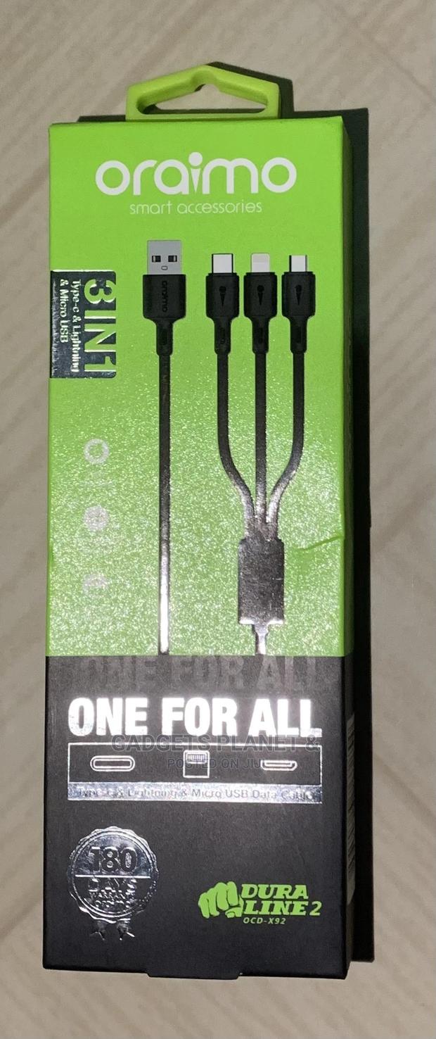 Oraimo 3in1 3a Quick Charge Data Cable Duraline 3/ Ocd-X93 · Photo 3