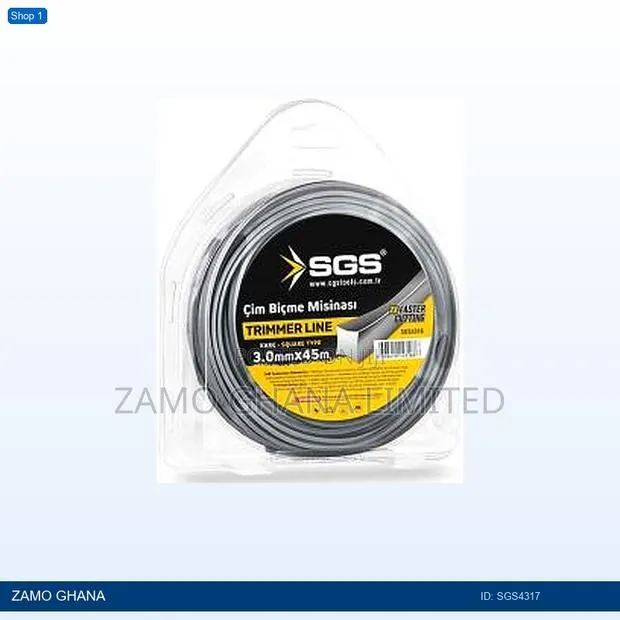 Trimmer Line 3.3mm X 37 Meter Square Type - Sgs4317 · Photo 1