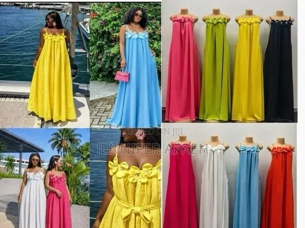 3D Floral Maxi Dress · Photo 1