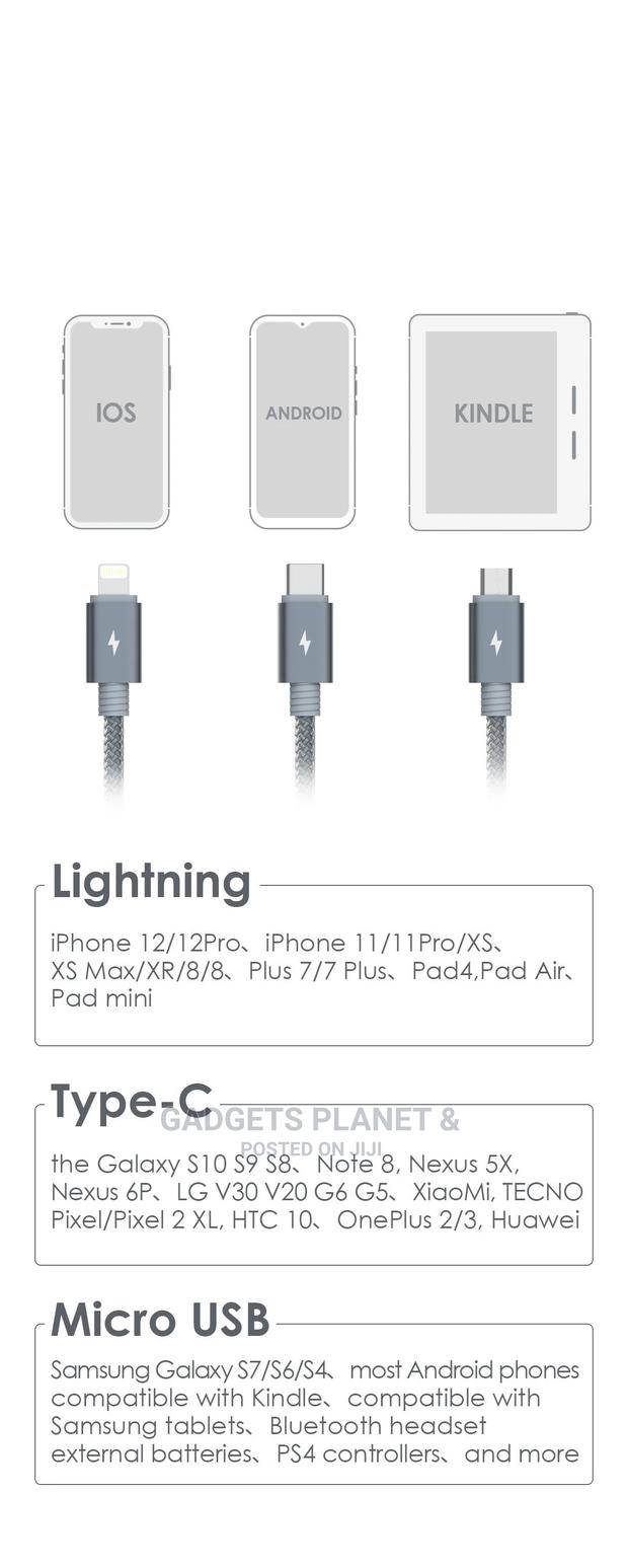 Tecno 3 in 1 Charging Data Cable - 1m · Photo 2